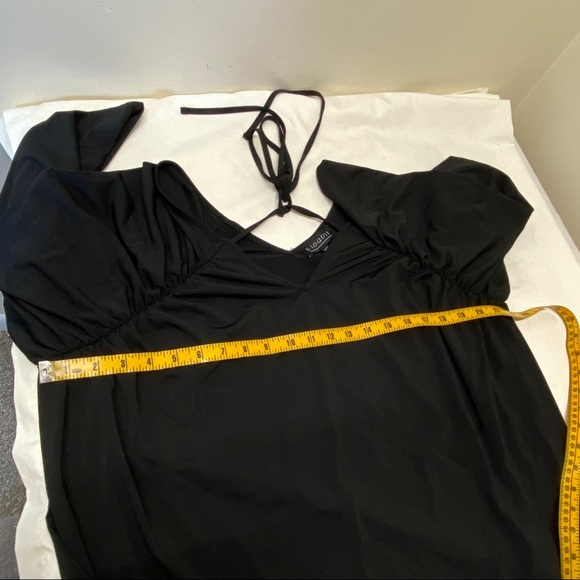 Eloquii Black V Neck 3/4 Sleeve Top Size 18/20 - Picture 9 of 9